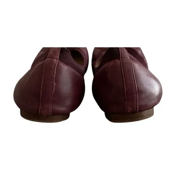 Tory Burch Bordeaux Caroline’s Flats, Ballet Flats.  9.5 - Picture 5 of 11